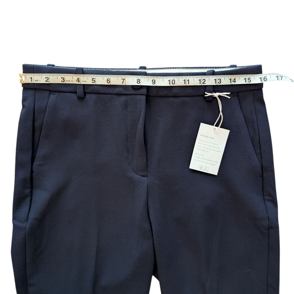 J. Crew High Rise Cameron Pant In Four Season Stretch Navy Blue NWT - Picture 13 of 16